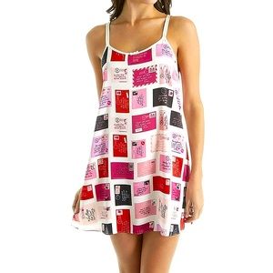 NWOT Kate Spade Post Card slip night dress
